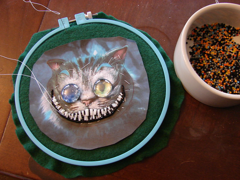 Dentilium shell toothed Cheshire Cat