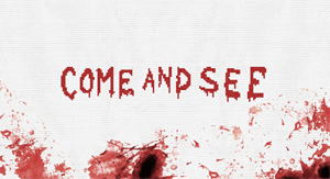 Come and See some blood spatter horror cross-stitch patterns