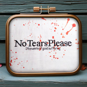 No Tears Please hellraiser crosstitch pattern PDF free
