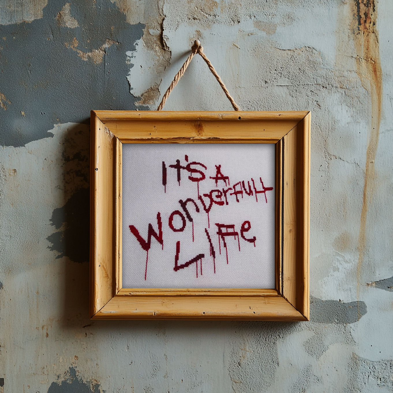 its a wonderfull life bloody cross stitch pattern PDF free